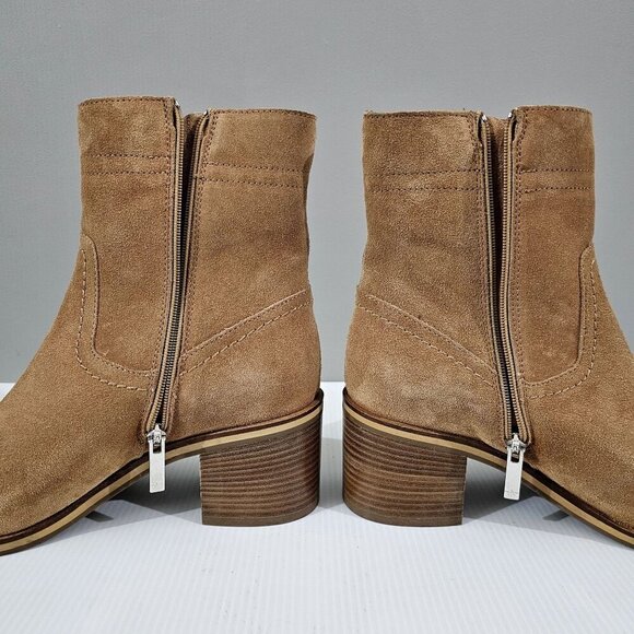 NEW Aquatalia Bellamy Ankle Boot Womens 9.5 Brown Suede Water Resistant Designer - Picture 4 of 14